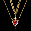 Collar de Corazón y Espada