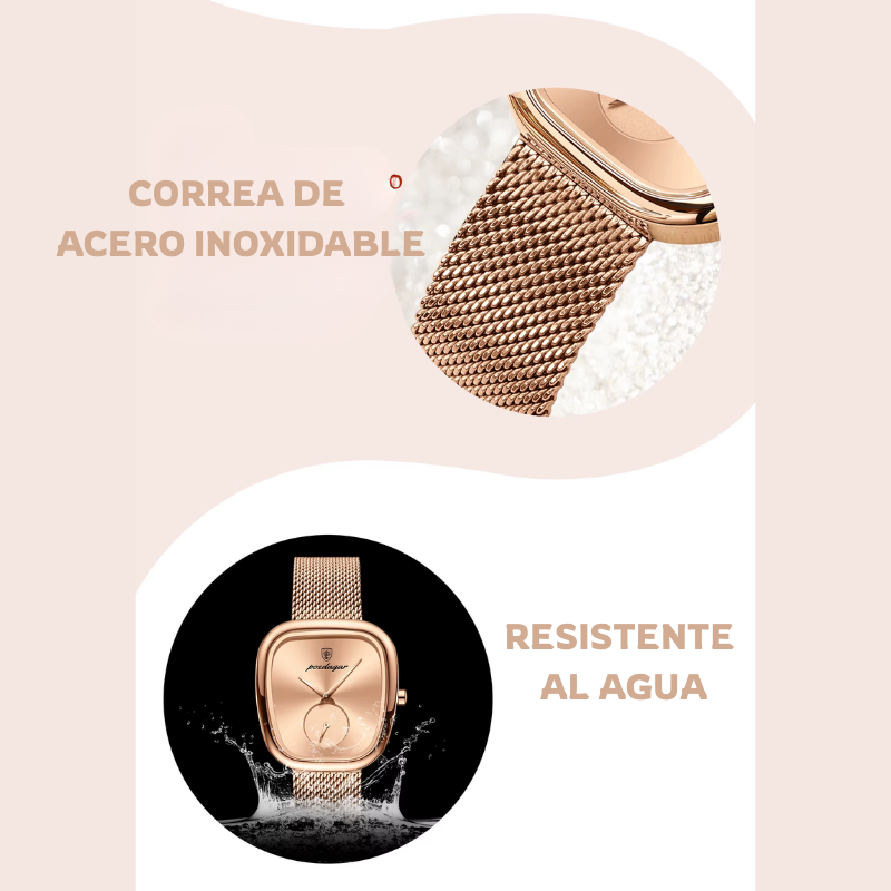 Reloj de Cuarzo Multifuncional para Mujer