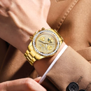 Reloj Dorado con Diamantes