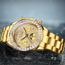 Reloj Dorado con Diamantes