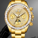 Reloj Dorado con Diamantes