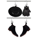 Pinzas de Acero Inoxidable con Gancho para Ropa - Organizador Portátil para Armario